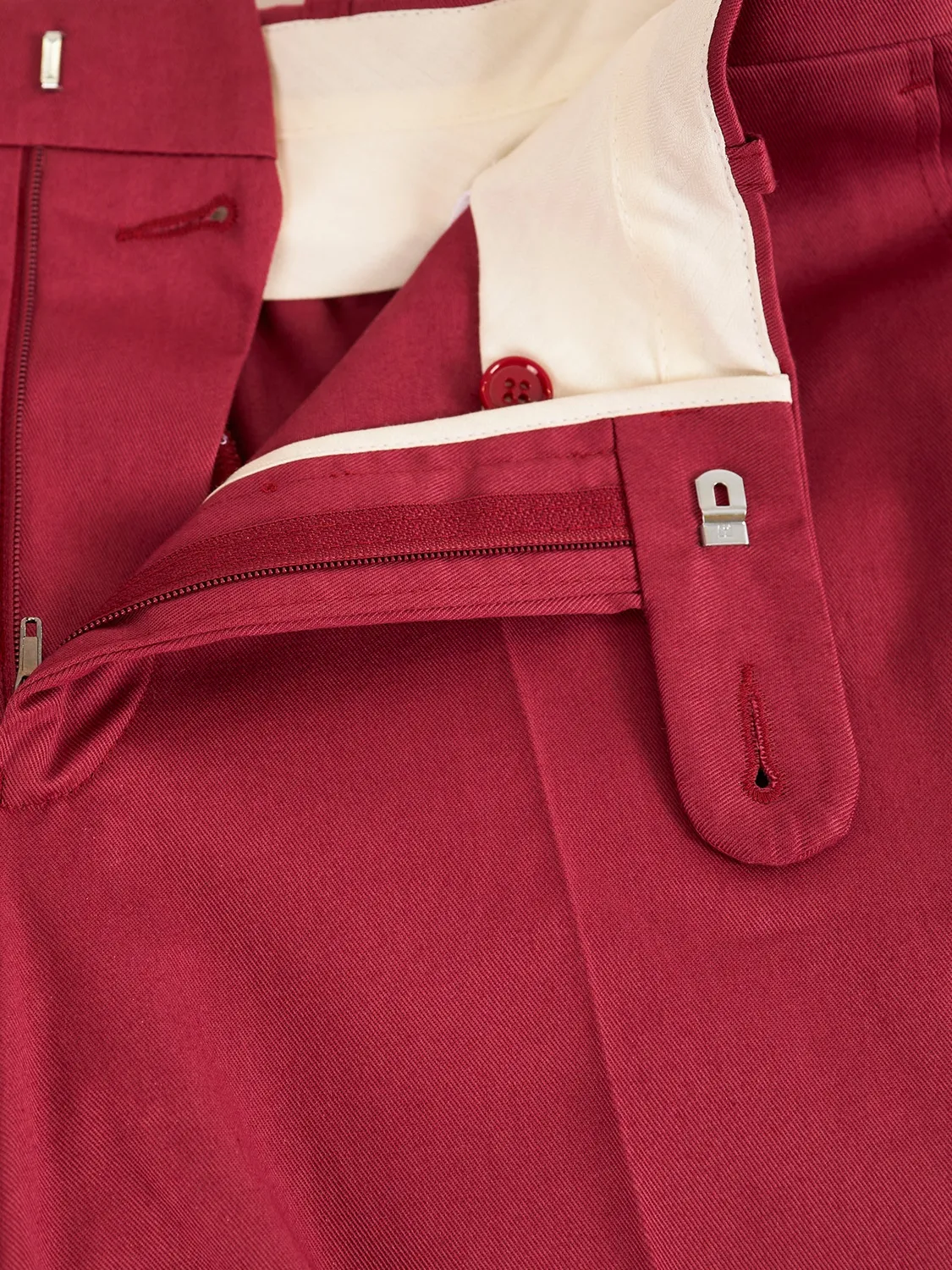 Hollington Siza pantalon serge coton vieux rose stretch