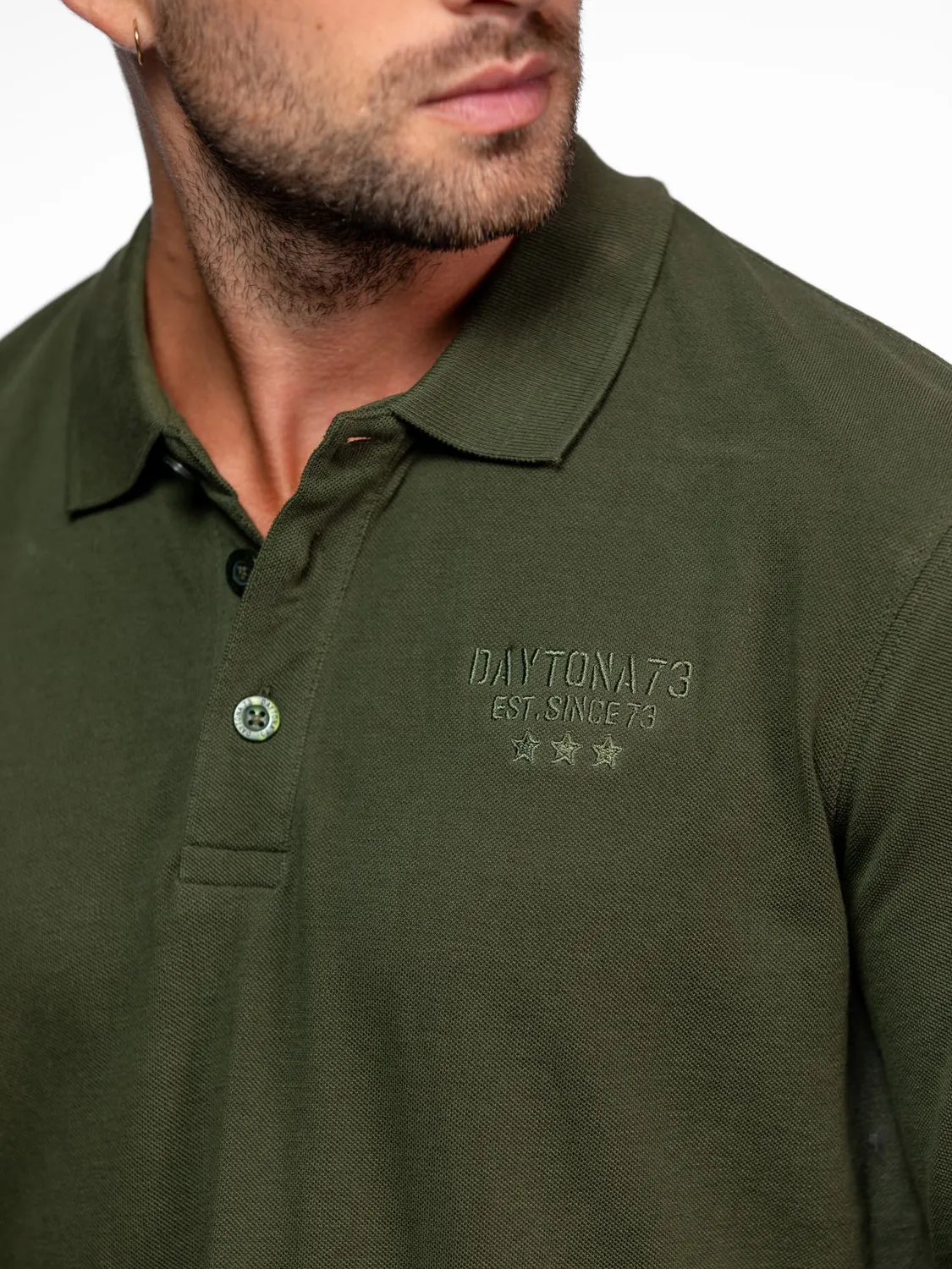 DAYTONA Curtiss polo manche longue coton piqué homme