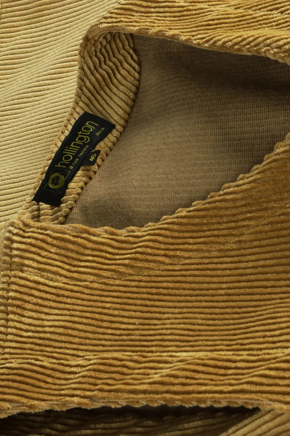 Hollington gilet poches plaquées velours sable 44-60