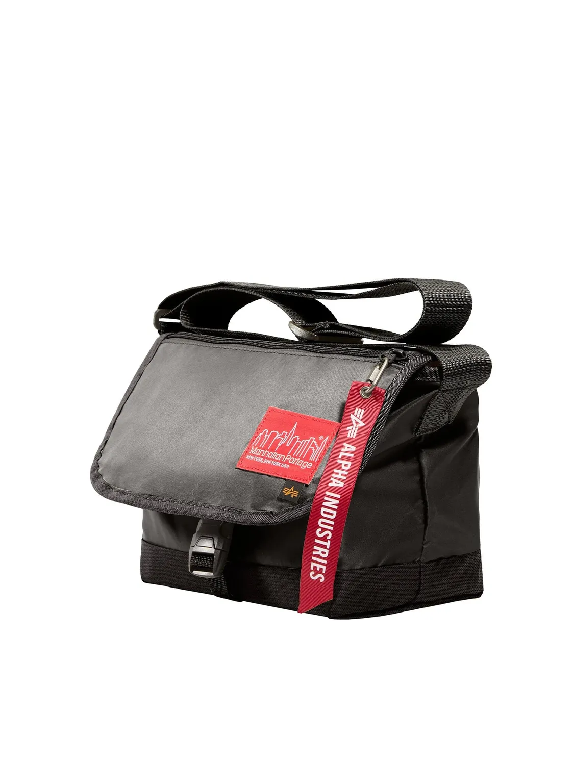 Alpha Industries Manhattan Portage sac messenger noir