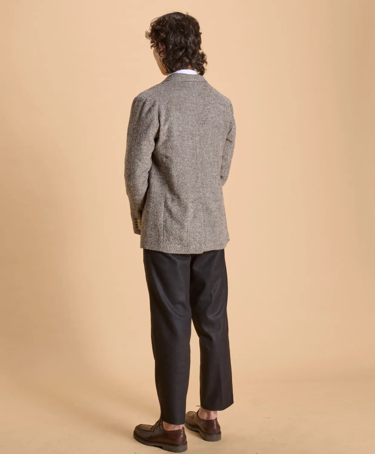 Soubacq Le Blazer Royal velours tweed anglais