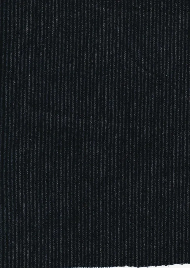 Hollington velours fines côtes tissu gris noir coton