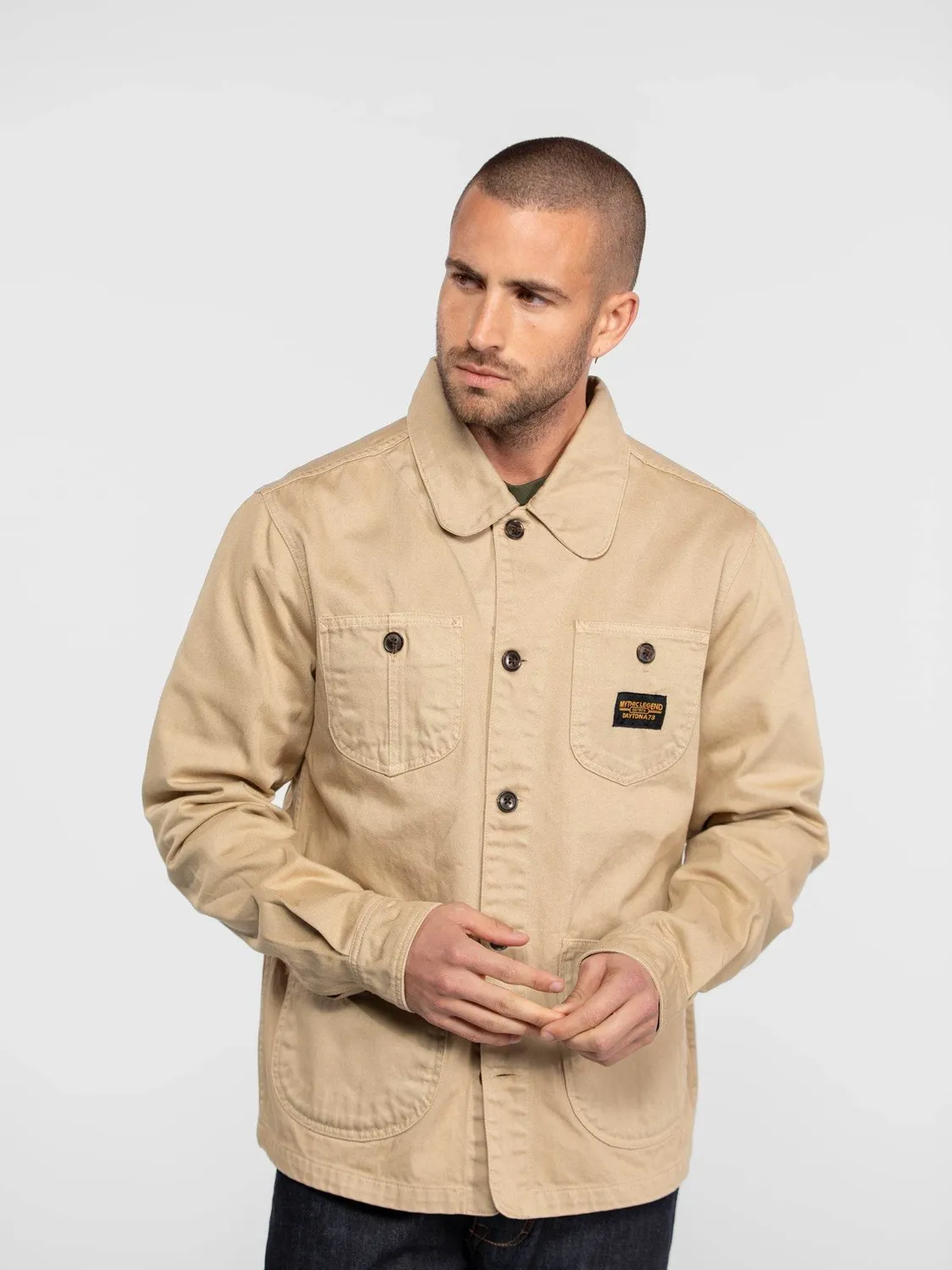 Daytona Willsbay veste travail bleu coton denim