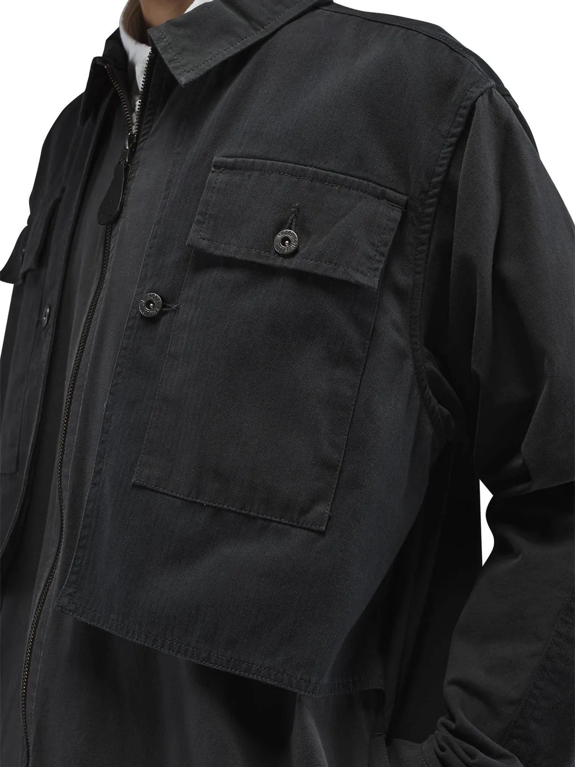 Alpha Industries P-44 surchemise charcoal manches longues