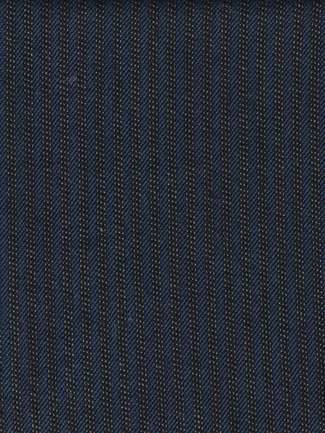 Hollington toile coton tissu rayures marine ours brun 100% coton