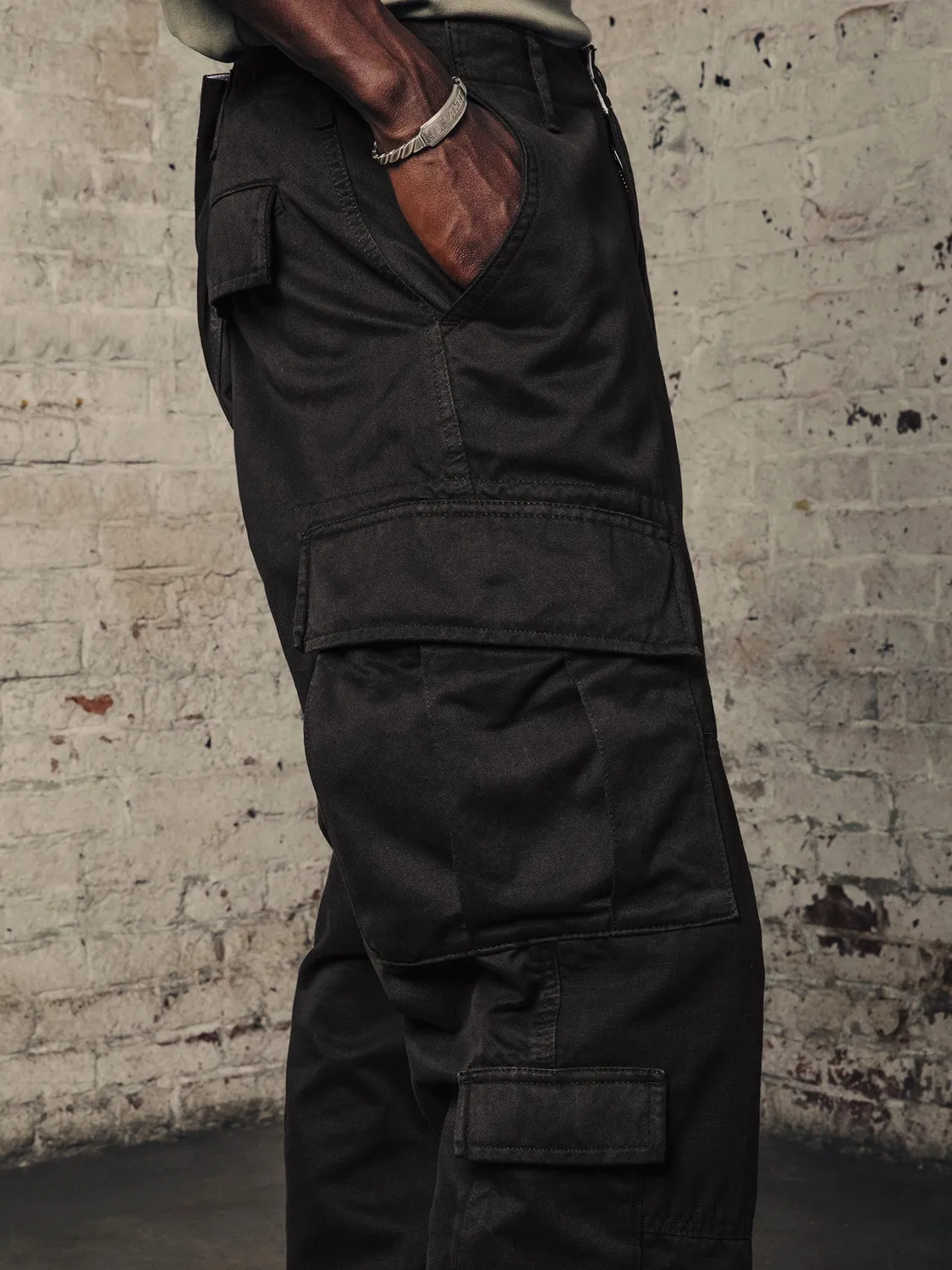 Alpha Industries ACU Pant pantalon cargo noir coton