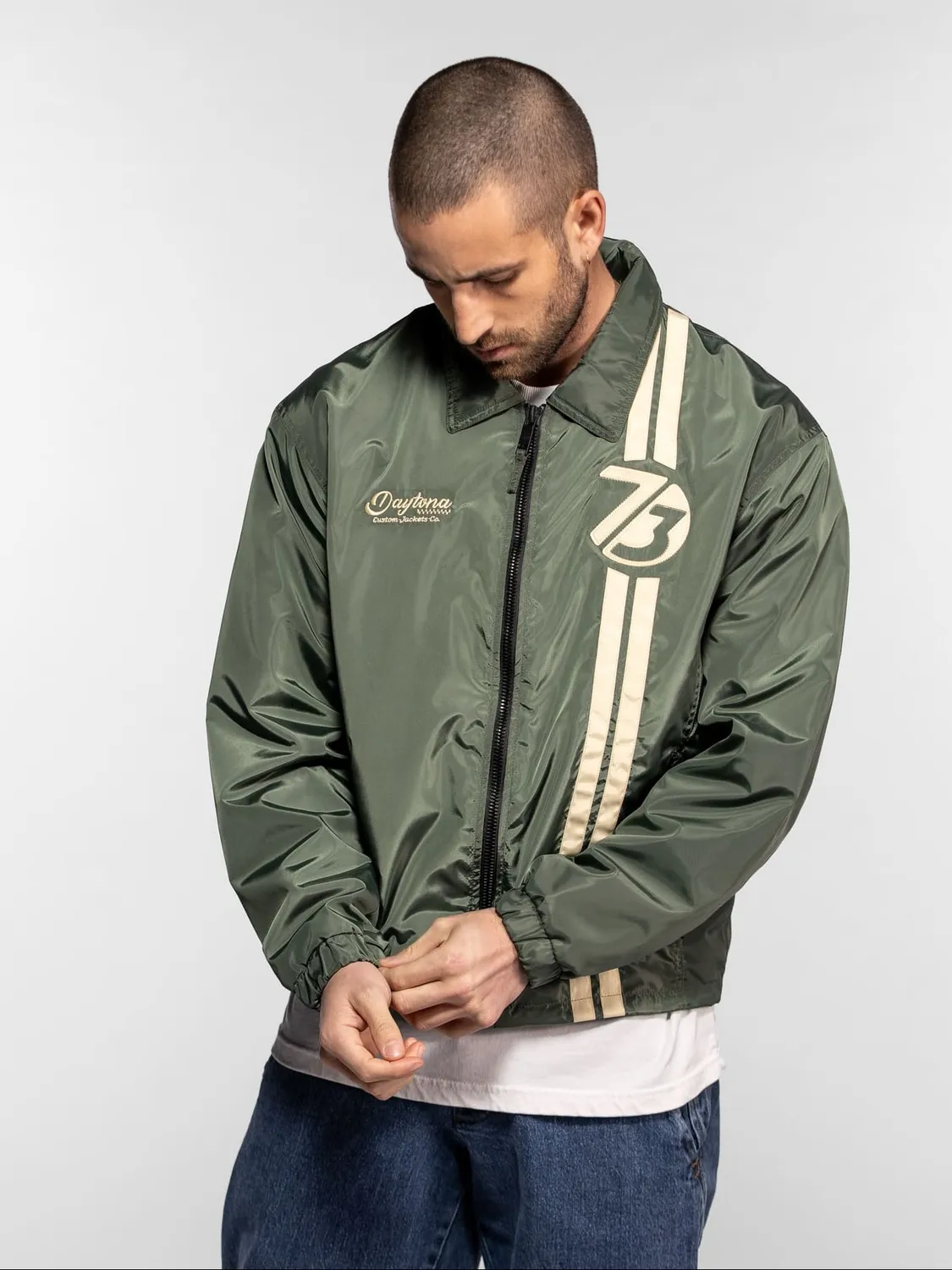 Daytona Irwin Veste racing légère noire bandes
