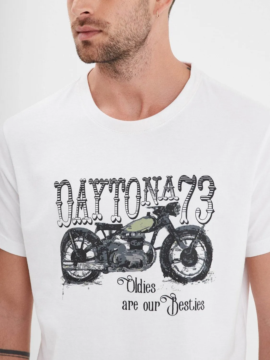DAYTONA Kooskia t-shirt moto homme coton décontracté