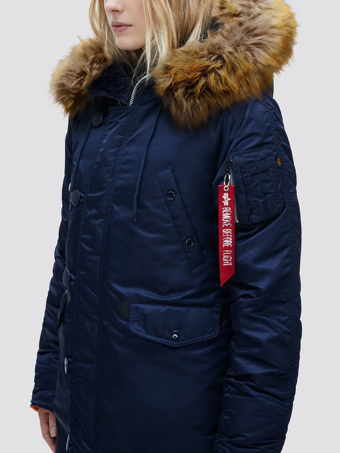 Alpha Industries N-3B parka femme noire grand froid
