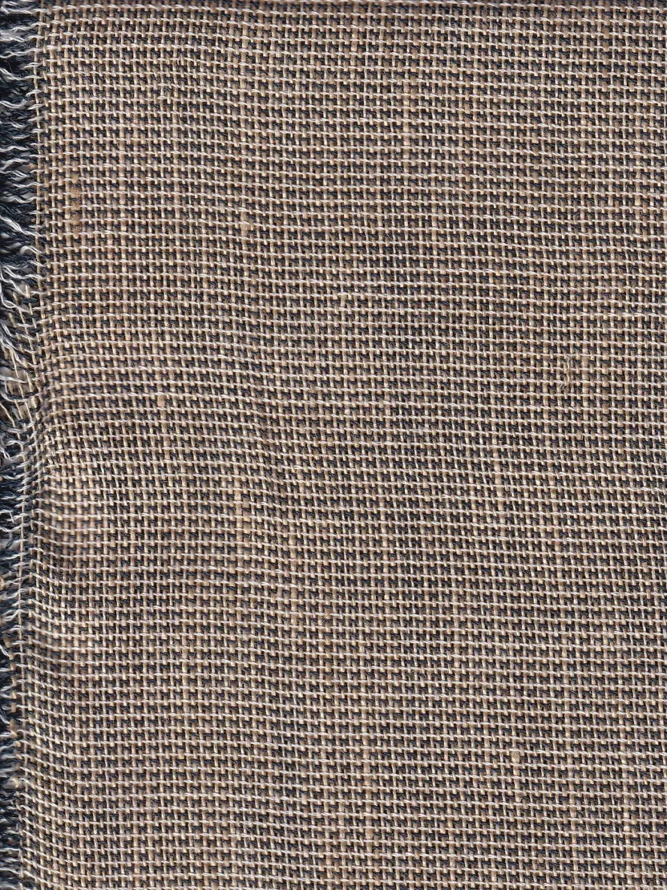Hollington bronze sur sable tissu au mètre lin coton double-face