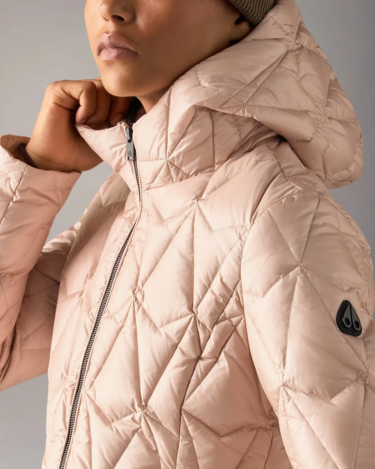 Moose Knuckles Iceberg doudoune rosewood matelassée