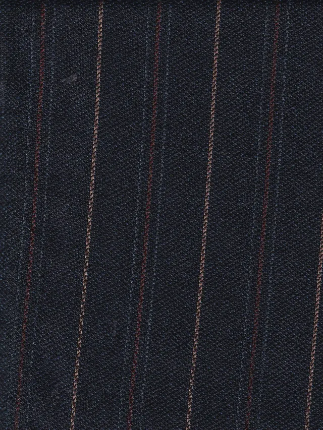 Hollington tissu toile laine coton rayures faisan 2 m
