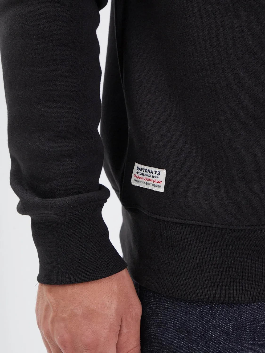 DAYTONA Norman sweat coton homme noir chaud