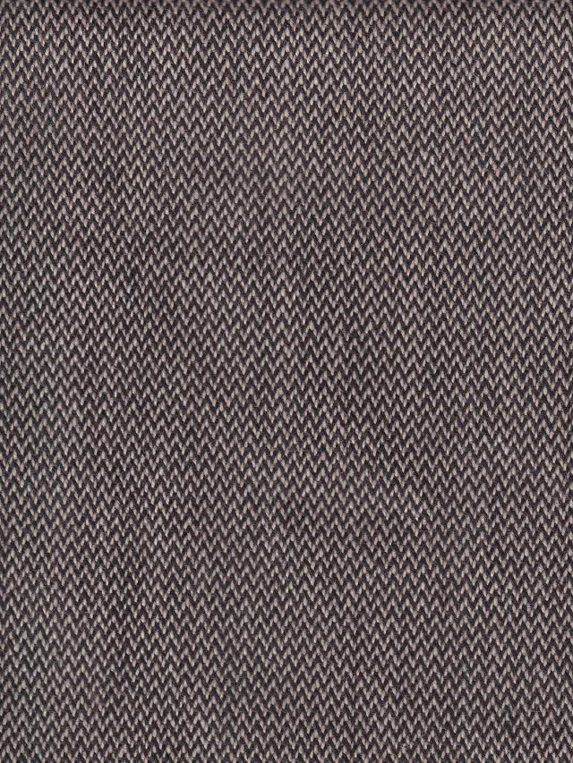 Hollington toile coton tissu chevrons bruns 5m écru