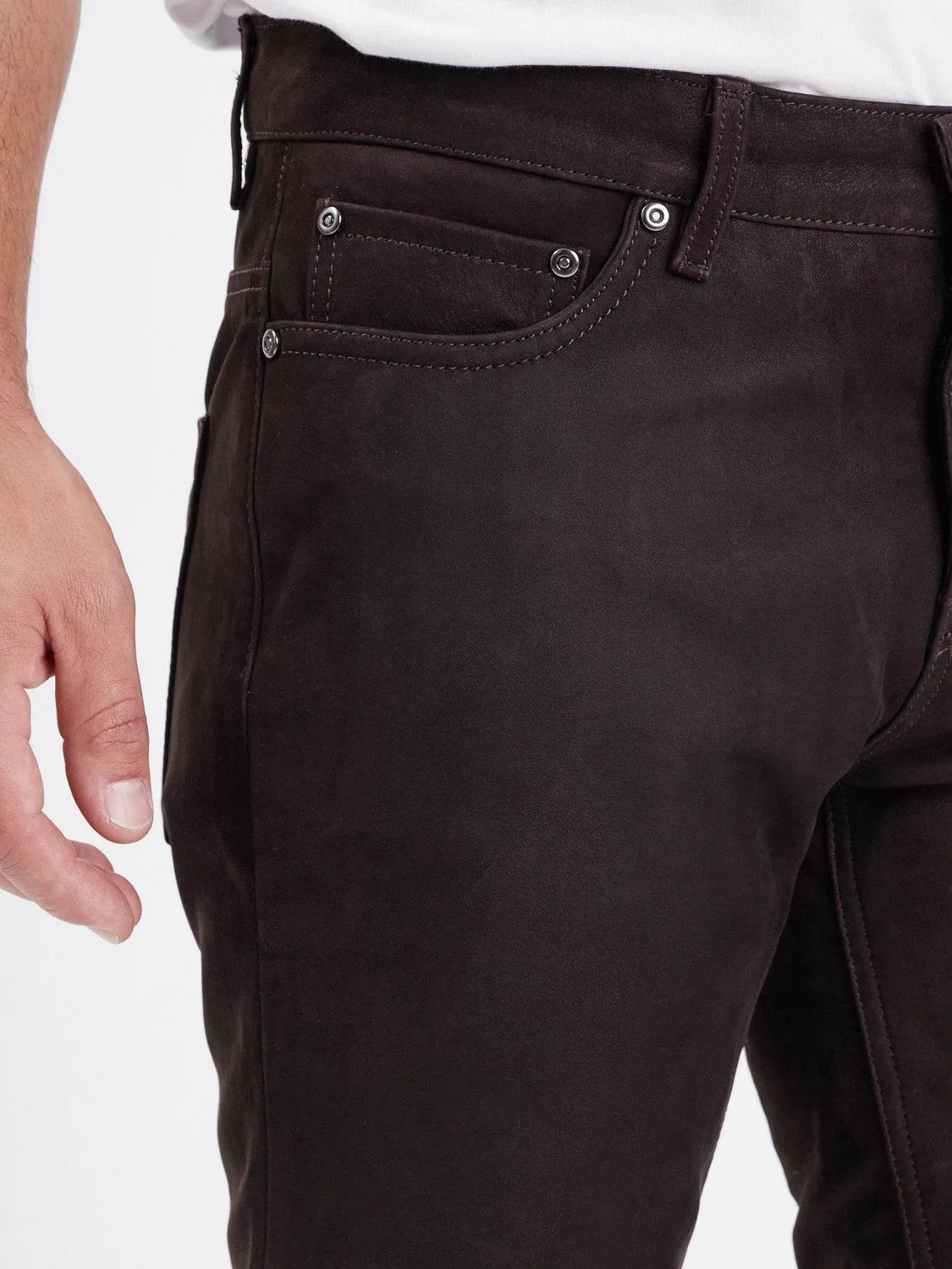 DAYTONA Booling madison pantalon cuir noir vachette