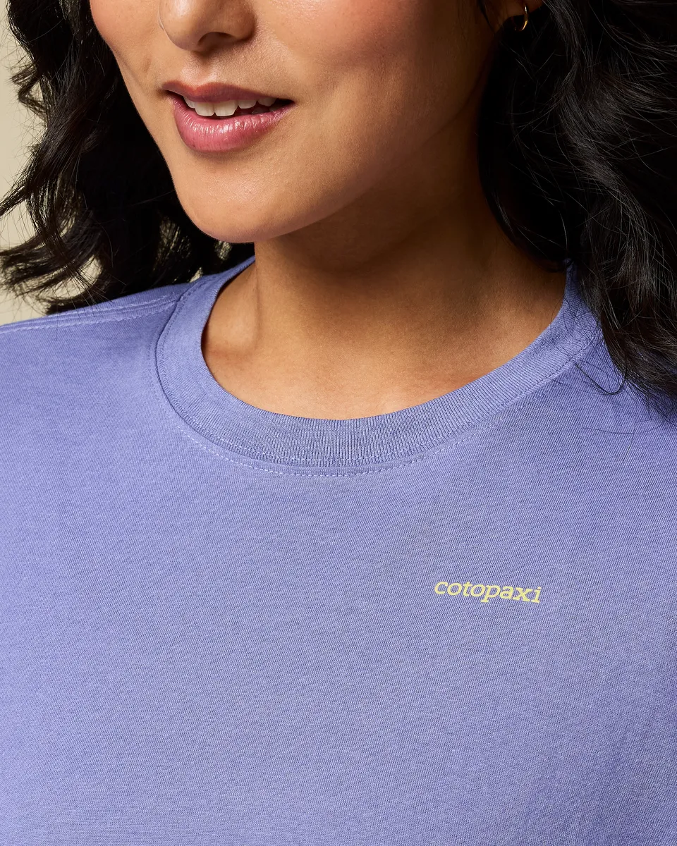 Cotopaxi Flower Patch t-shirt femme Aster manche longue