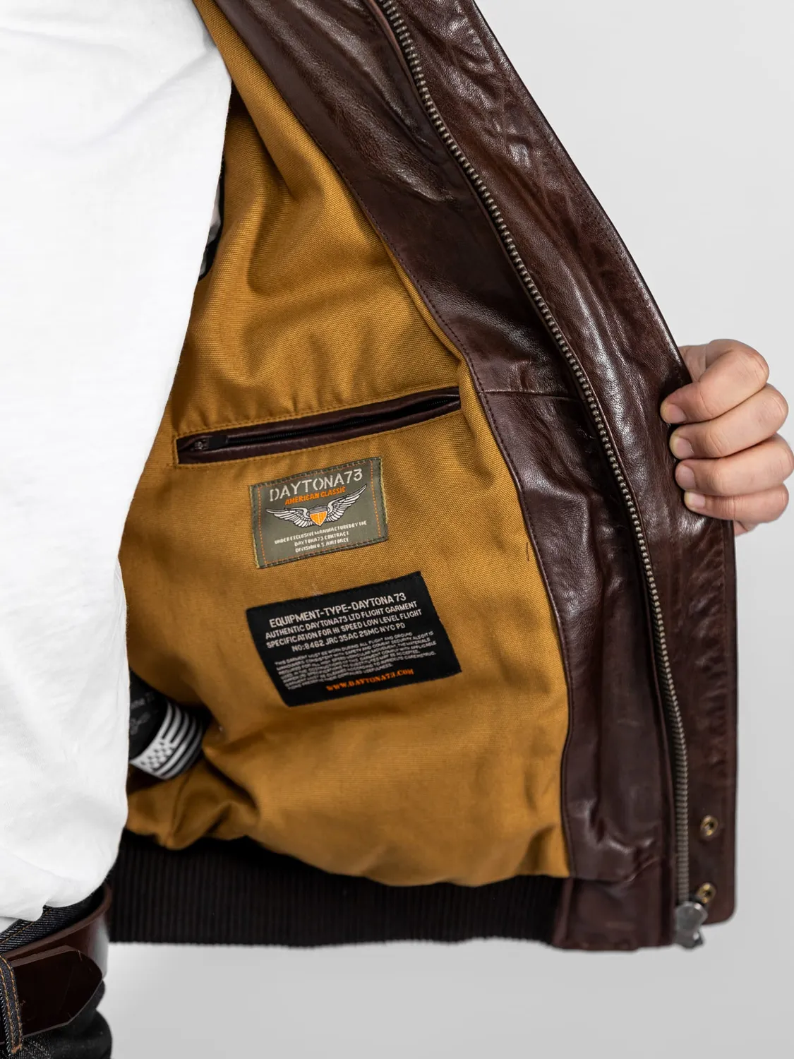 DAYTONA Corsair blouson aviateur cuir mouton bison
