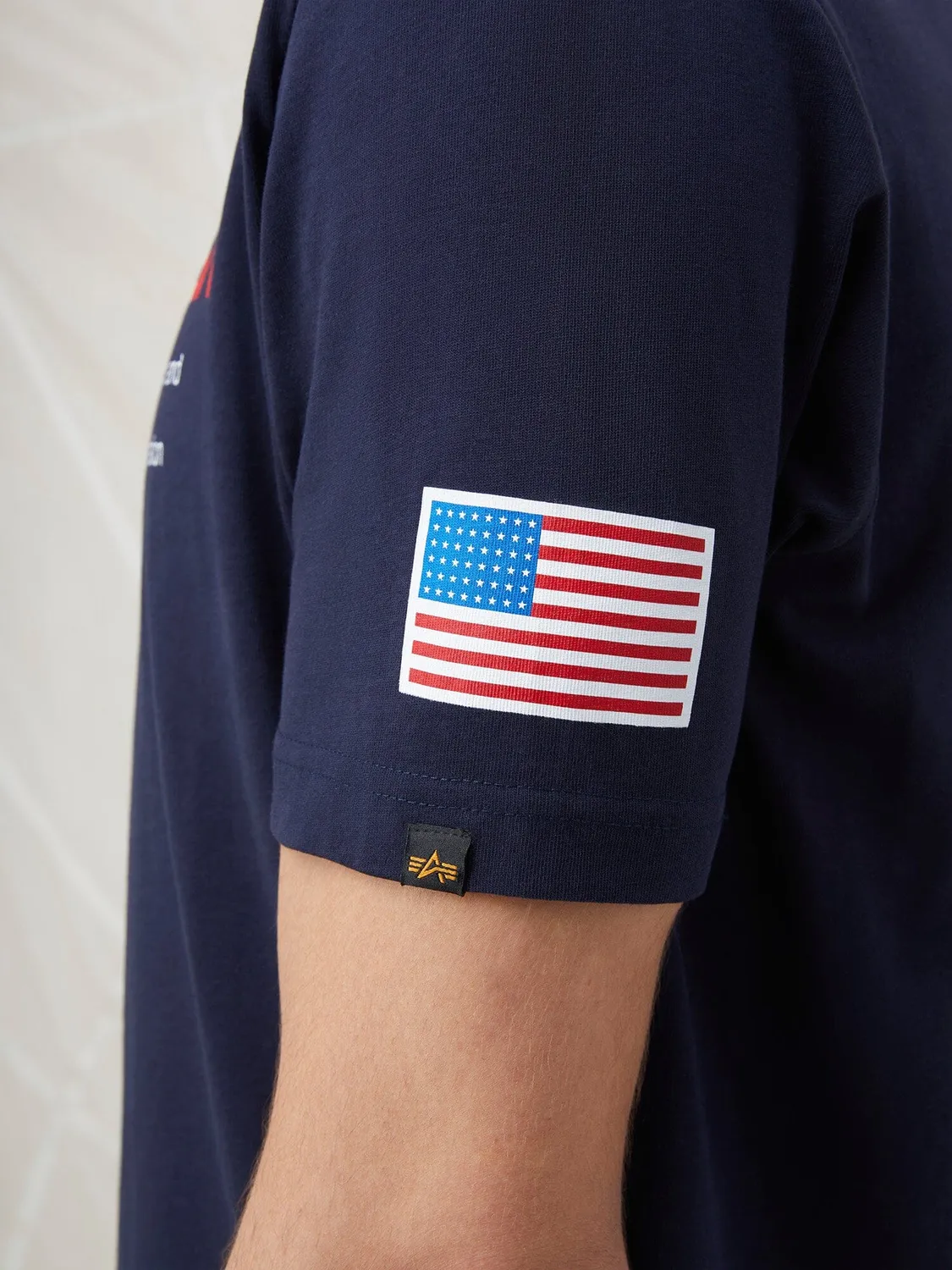 Alpha Industries NASA Worm Logo Gen II T-shirt logo poitrine