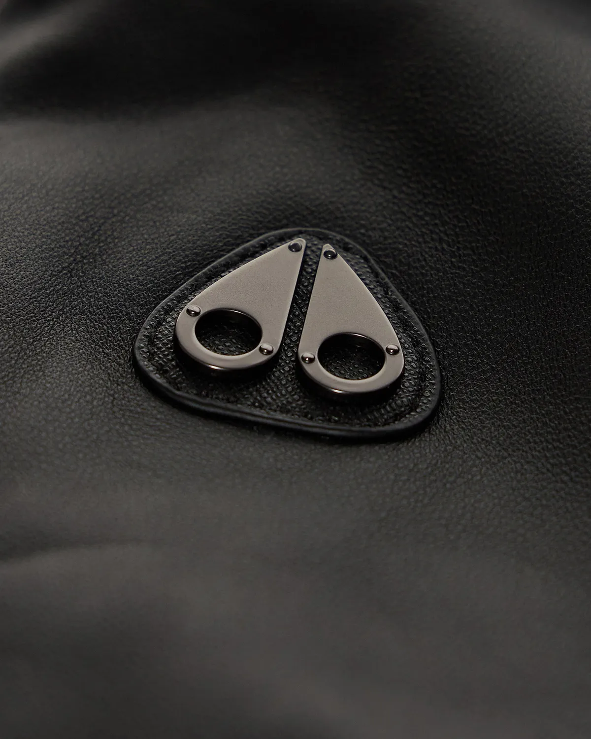 Moose Knuckles Toba bomber cuir noir grand froid