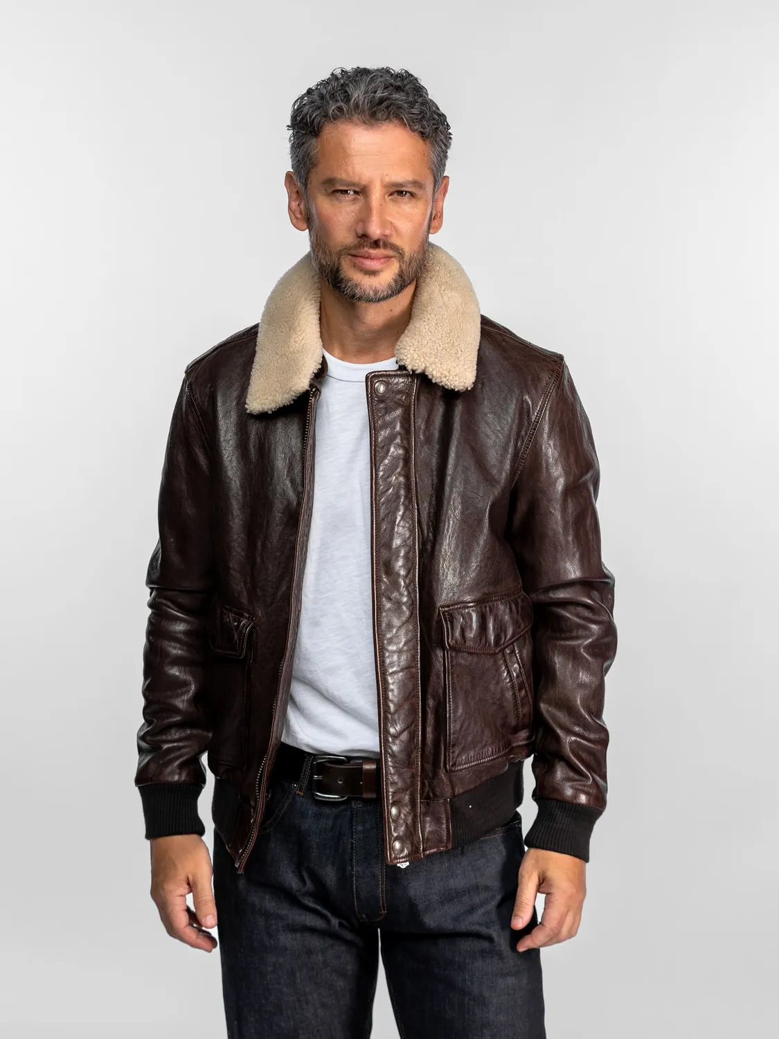 DAYTONA Corsair blouson aviateur cuir mouton bison