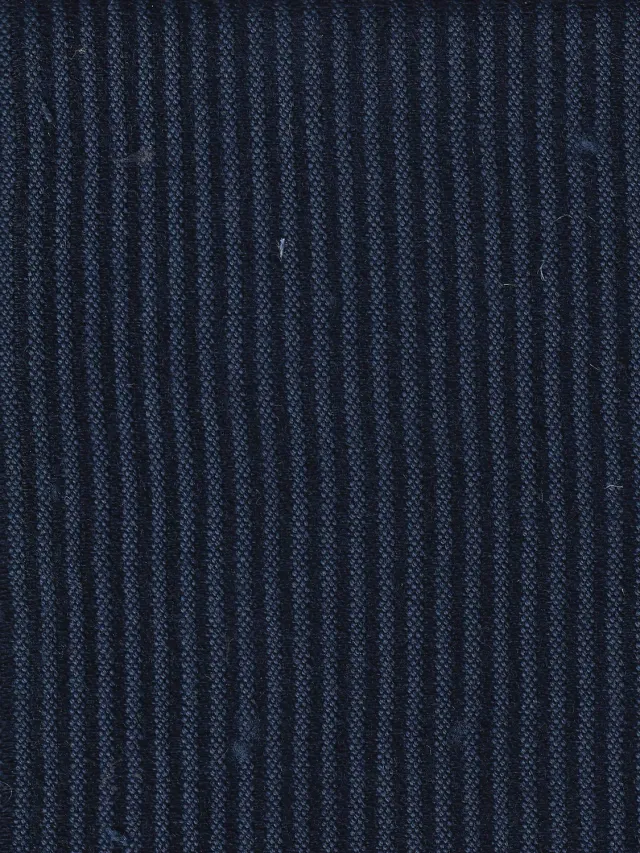Hollington Merlin tissu coton navy 9 m à côtes