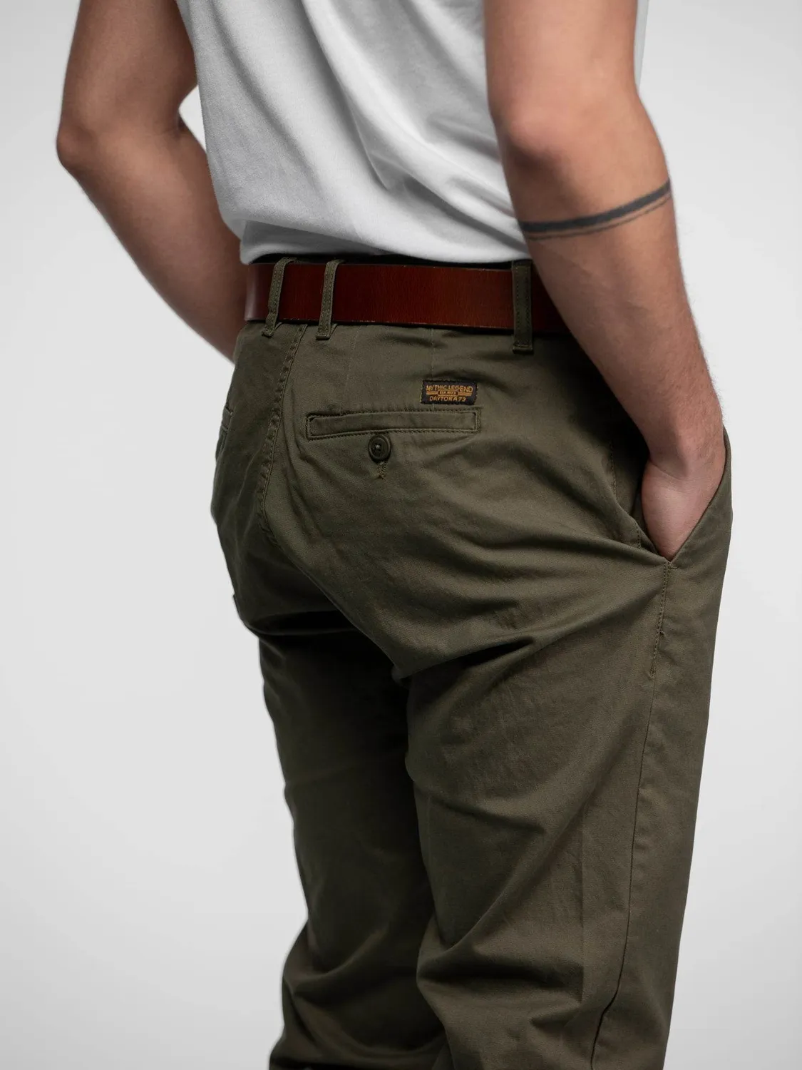 Daytona Platees pantalon chino beige stretch