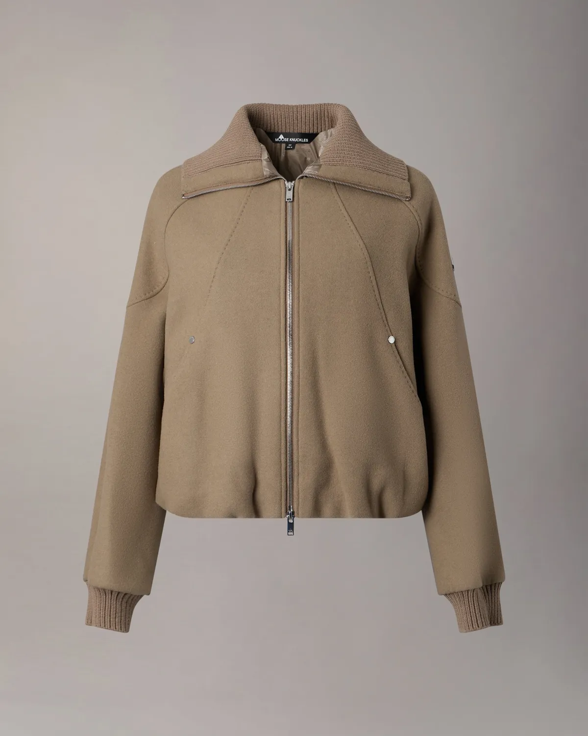 Moose Knuckles Grid 3-en-1 bomber laine Ashen
