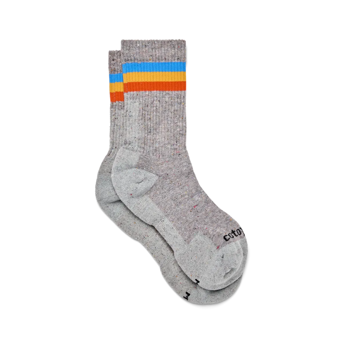 Cotopaxi Hike Crew chaussettes rayures grises laine mérinos
