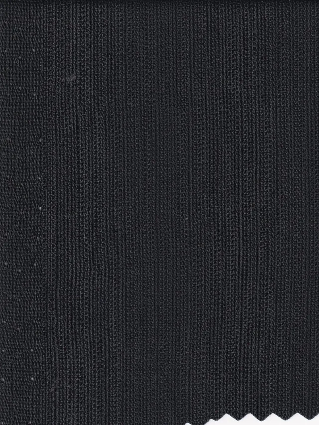 Hollington crêpe Rothko tissu au mètre 10 m noir rayé