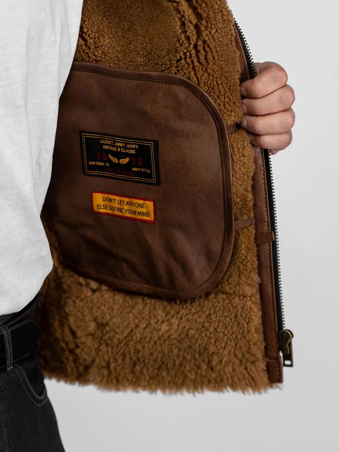 Daytona Bombardier DFH blouson cuir agneau