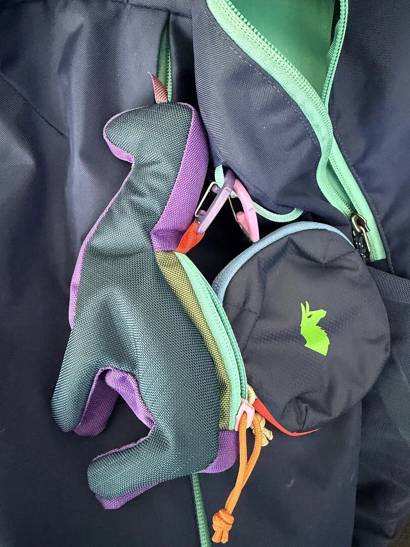 Cotopaxi Llama Charm pochette Del Día lama pièce unique