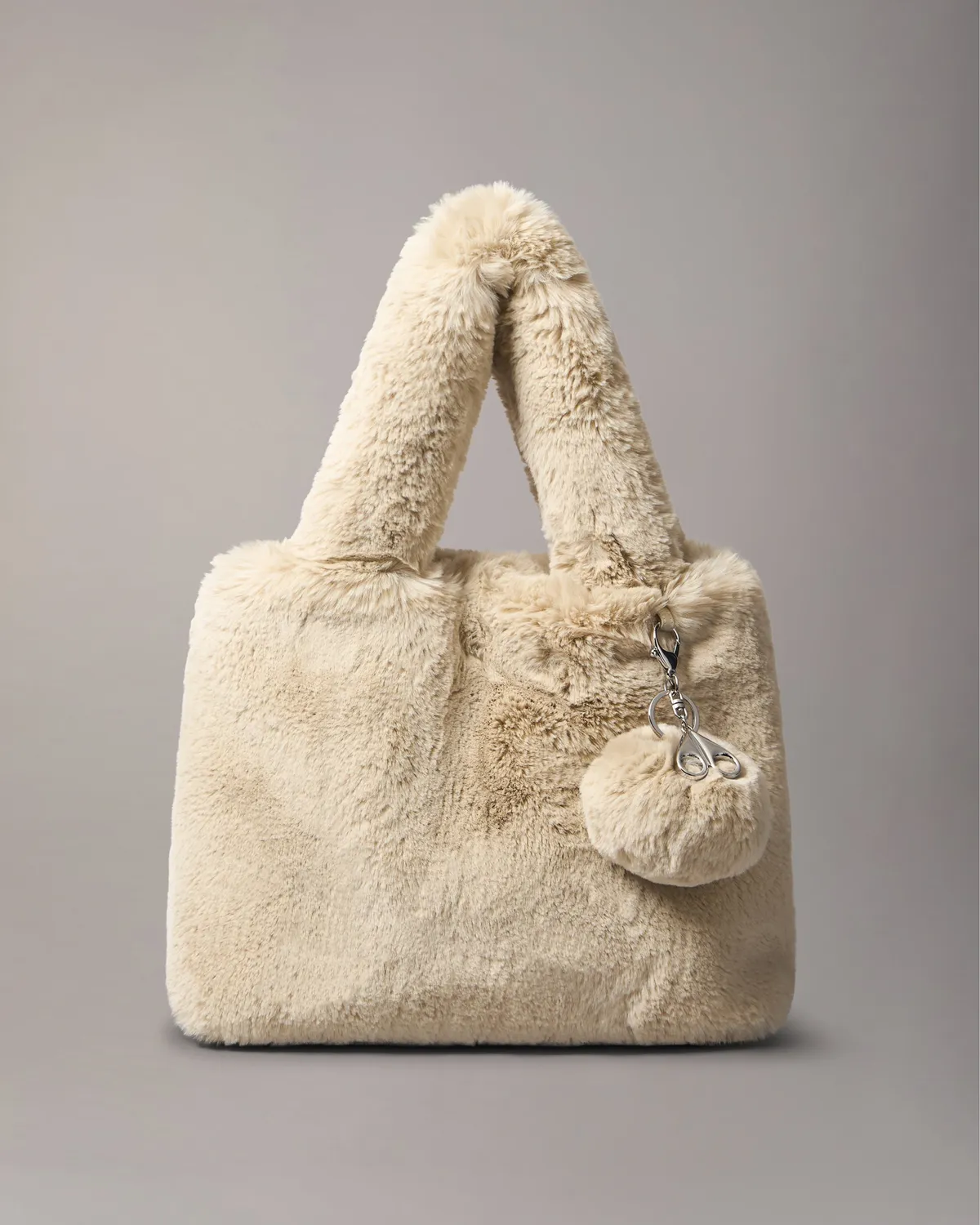 Moose Knuckles Mini Bunny Tote sac Alabaster peluche