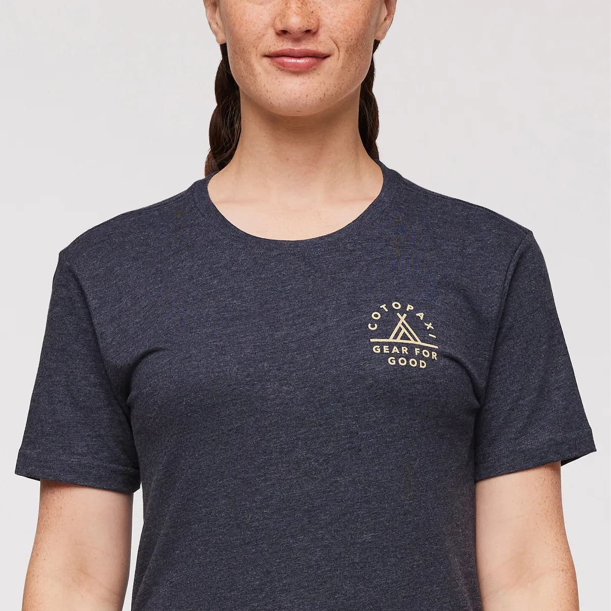 Cotopaxi Llama Map T-shirt femme Graphite coton doux