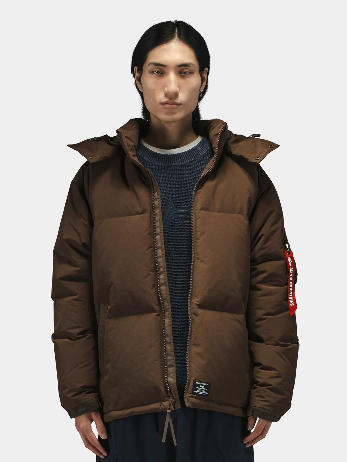Alpha Industries Puffer parka noir duvet grand froid
