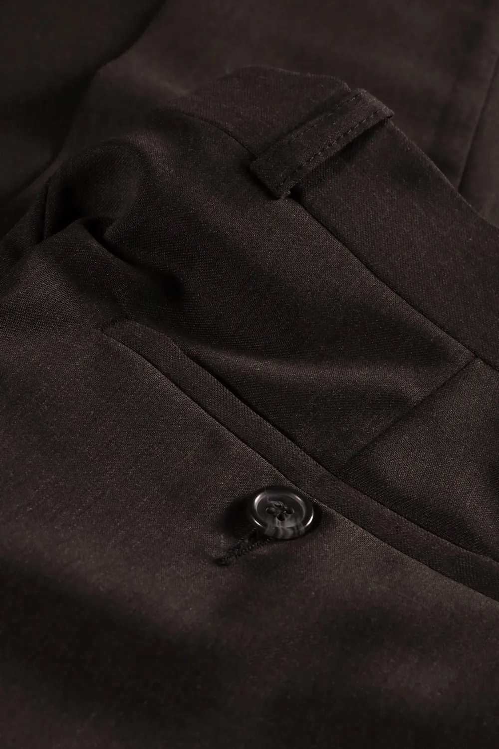 HOLLINGTON pantalon siza laine fil-à-fil tabac 48