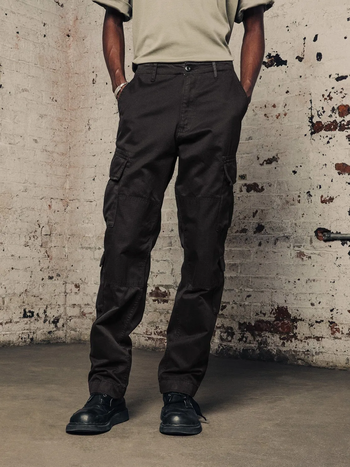 Alpha Industries ACU Pant pantalon cargo noir coton