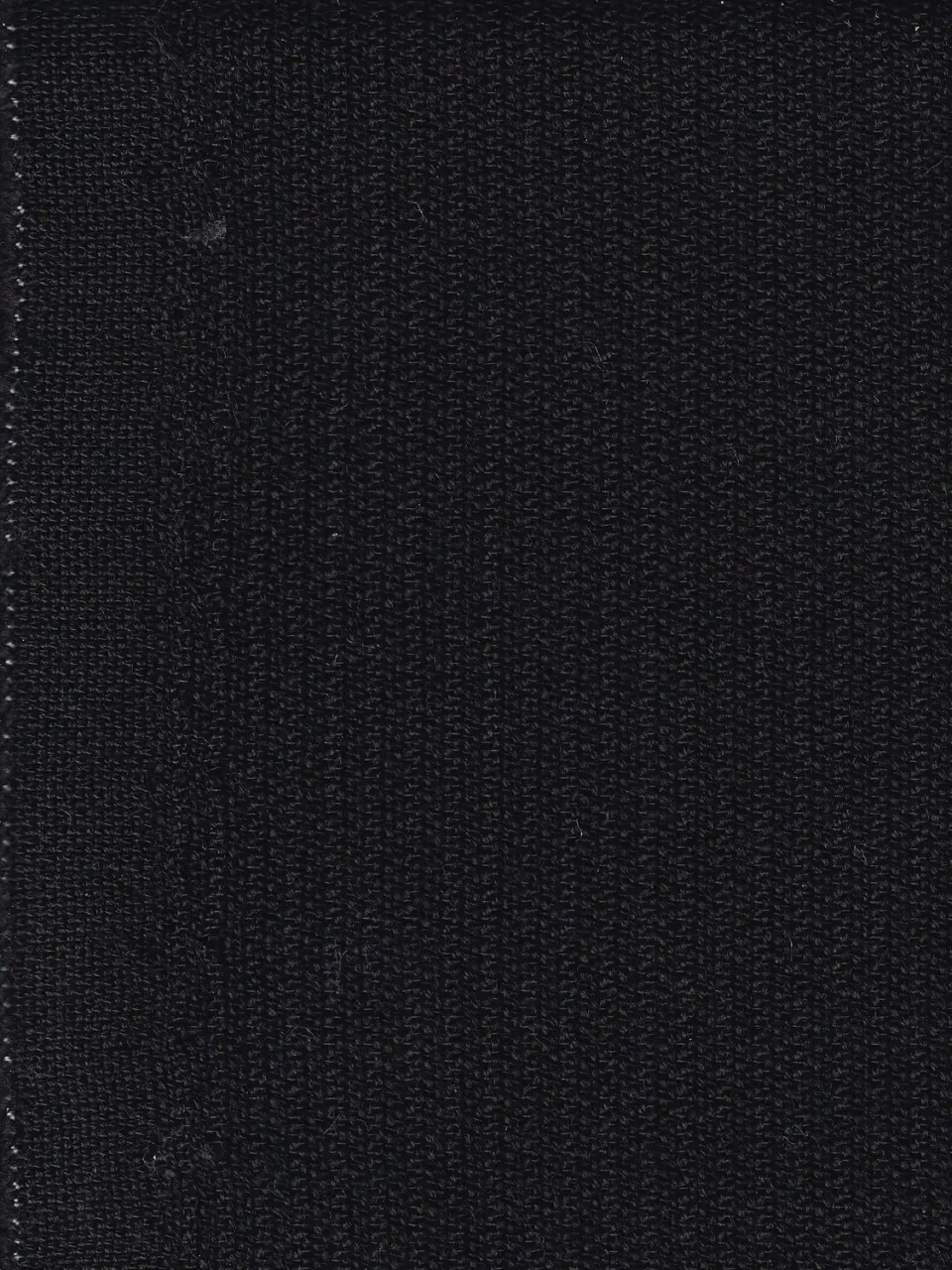 Hollington Lainage noir effet tricot tissu 100% laine mètre