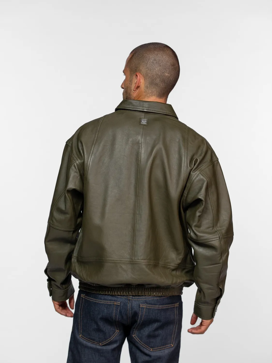 DAYTONA Dekalb blouson cuir oversize noir