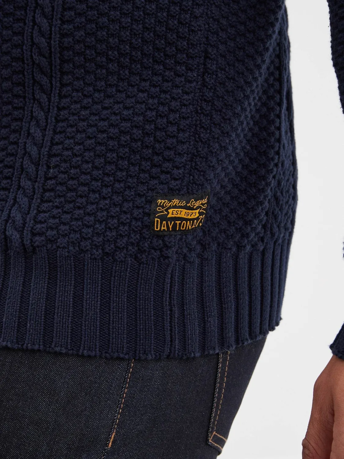 DAYTONA Lander pull col roulé homme 100% coton