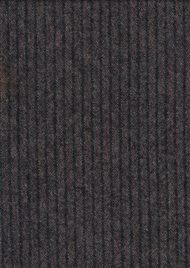 Hollington flanelle marron rayures tissu 6 m 100% laine