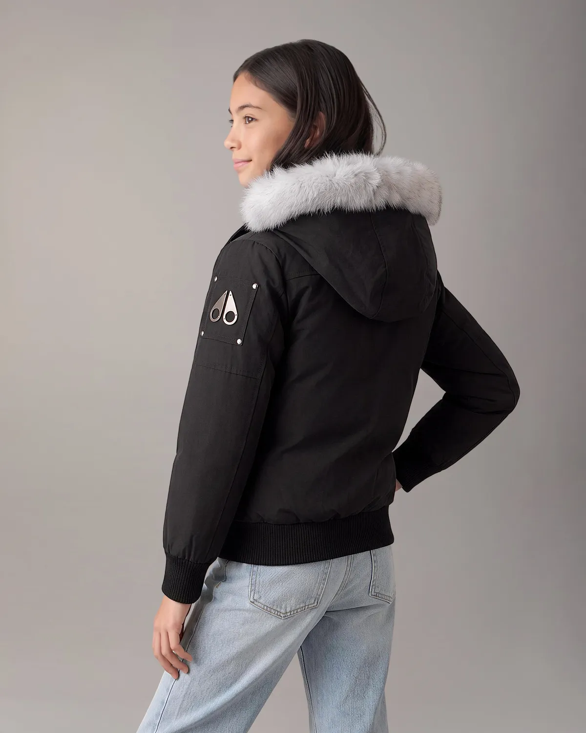 Moose Knuckles Original Down Bomber blouson noir duvet enfant