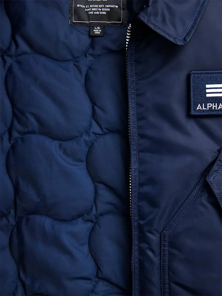 Alpha Industries CWU 45/P bomber nylon noir matelassé