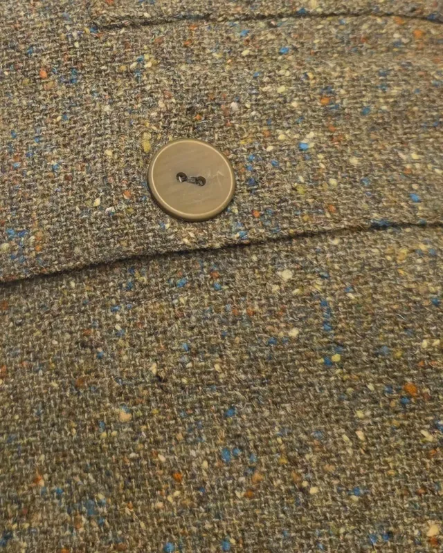 Soubacq Le Bleu Varenne veste de travail tweed laine verte