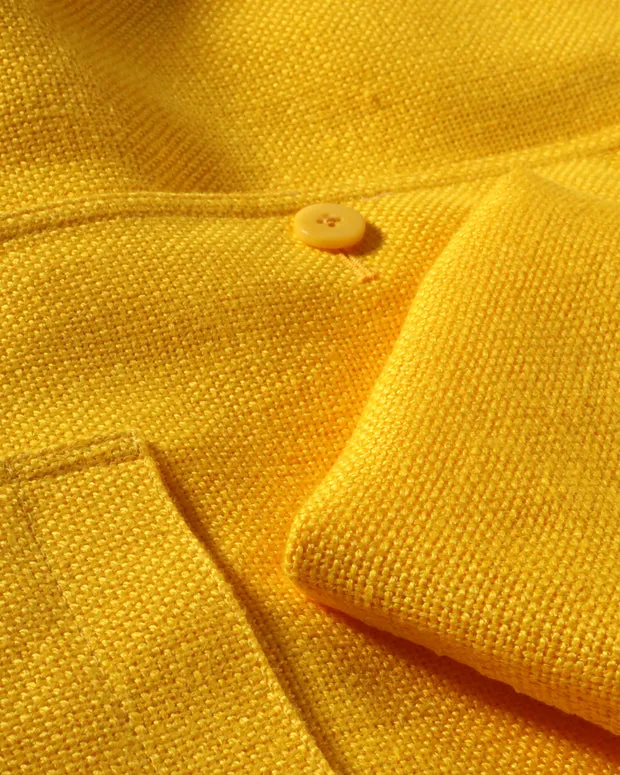 Hollington Tyrol veste lin jaune citron ajustée