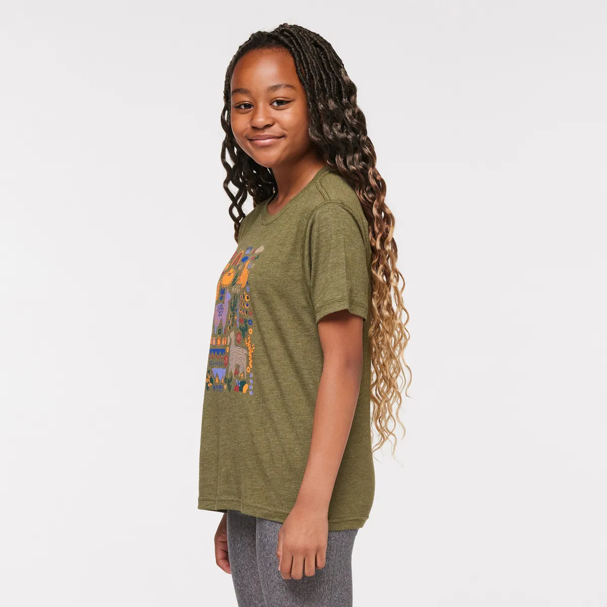 Cotopaxi Llama Party T-shirt enfant Rosewood fantaisie