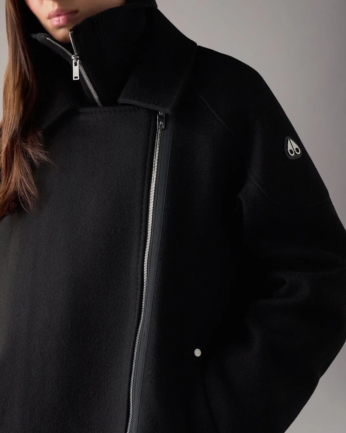Moose Knuckles Grid 3-en-1 parka laine noire modulable