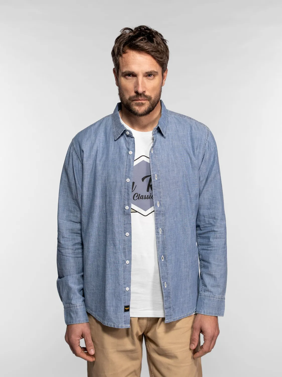 DAYTONA Brevard chemise homme bleu clair chambray