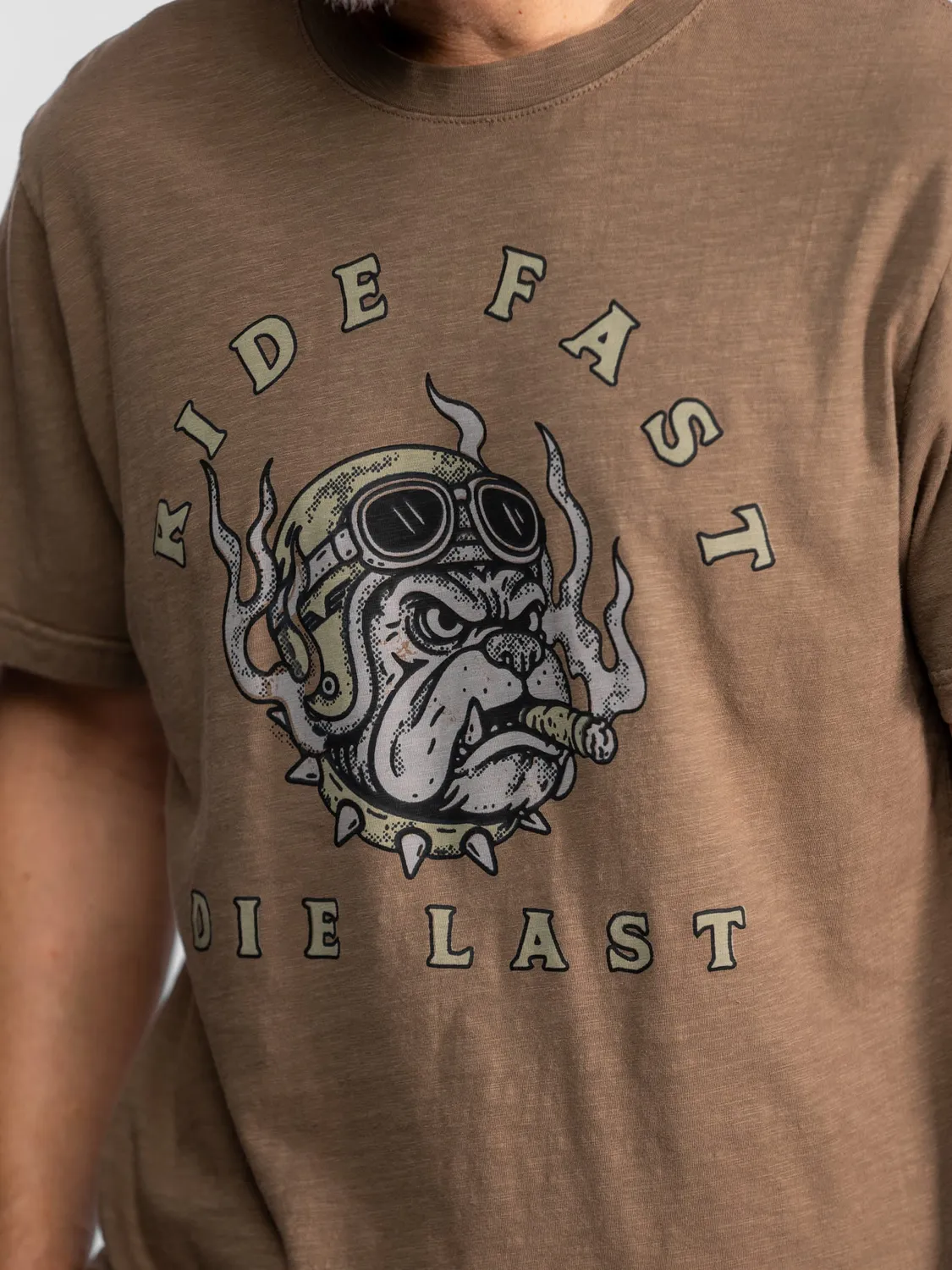 DAYTONA Alabaster t-shirt homme biker coton