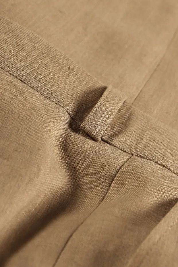 Hollington Siza pantalon lin latte pur