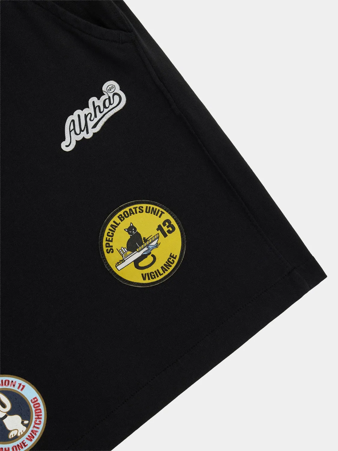 Alpha Industries Patched Jersey Short noir jersey